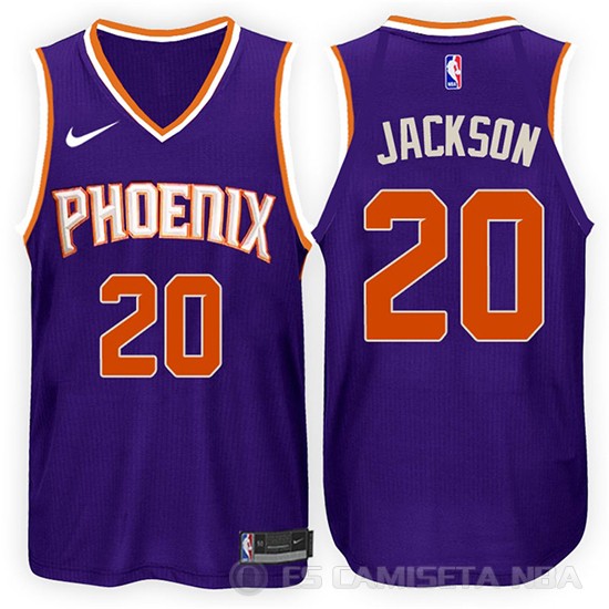 Camiseta Josh Jackson #20 Phoenix Suns 2017-18 Violeta - Haga un click en la imagen para cerrar